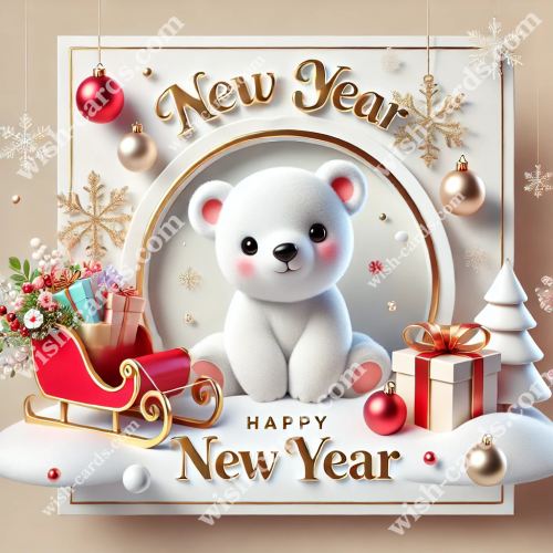 Adorable Bear's New Year's Eve