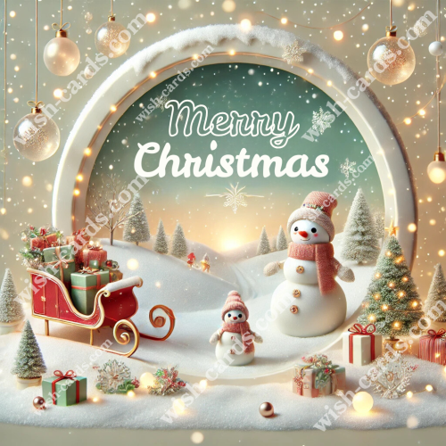 Winter's Magic - Two Snowmen