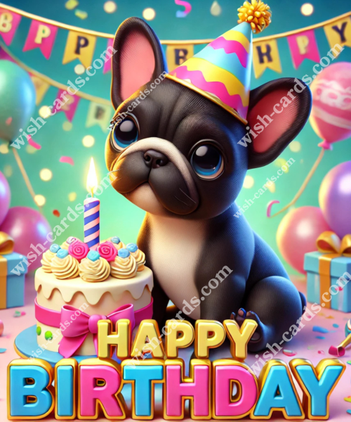 Birthday Frenchie