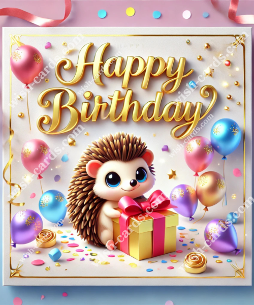 Birthday Hedgehog