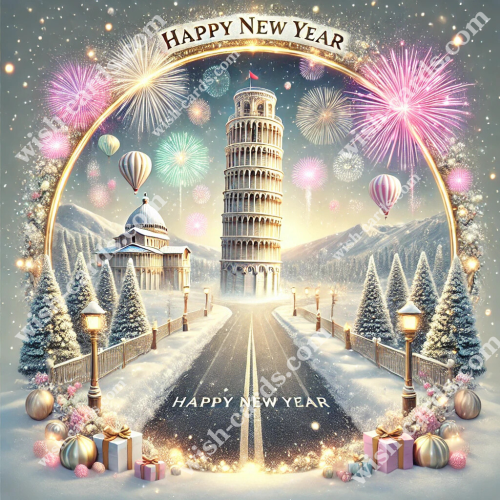 New Year - Tower of Pisa View