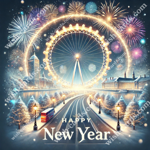 New Year in London - London Eye View