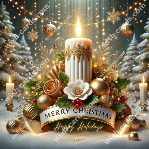 Warm Glow: Festive Candle