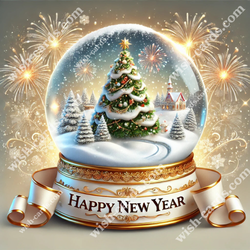 Snow Globe Dreams: New Year's Tree