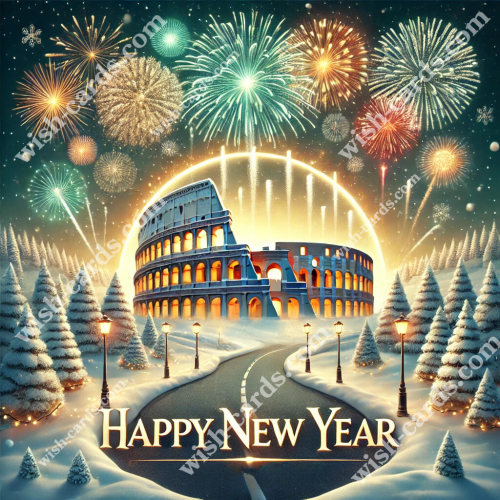 New Year in Rome - Colosseum View