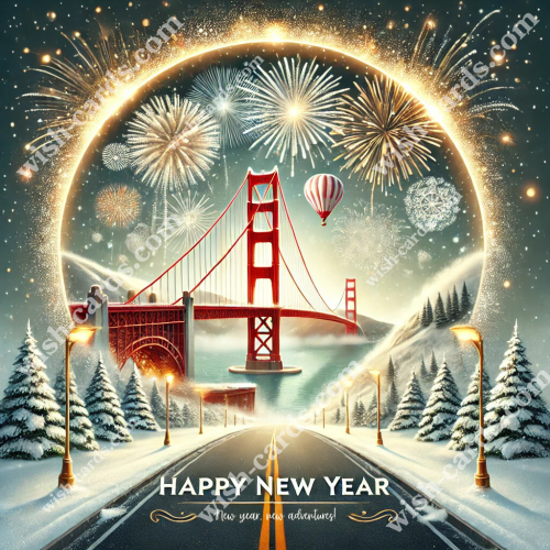 New Year - Golden Gate View