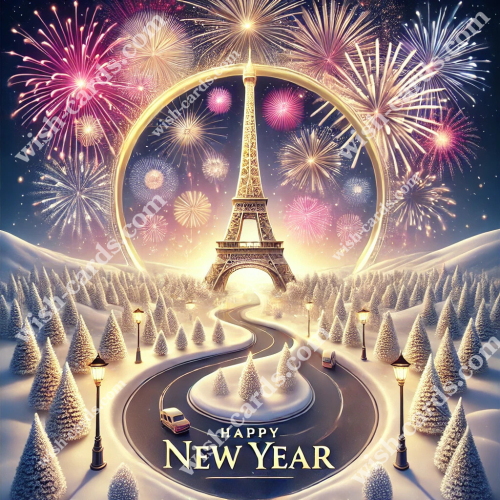 New Year in Paris - Eiffel Tower View