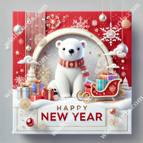 Cute Polar Bear - Winter Fun